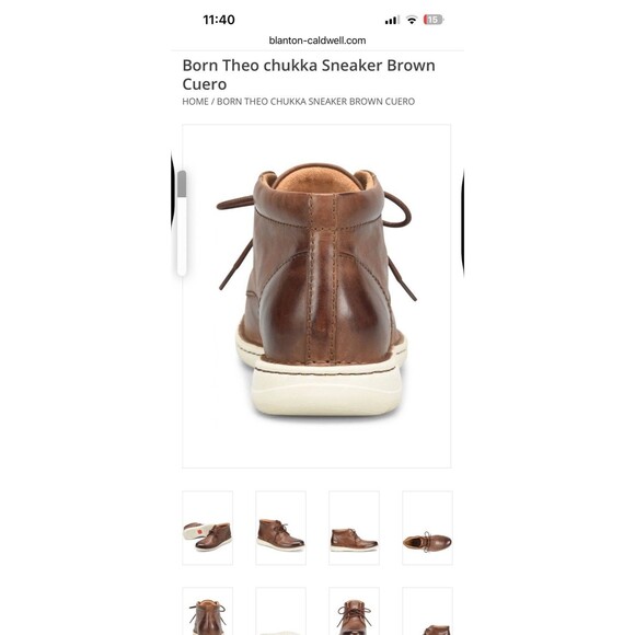 new BORN Theo Chukka sporty flexible Boots shoes Men full grain leather Brown 10 main image 5